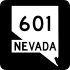 State Route 601 marker