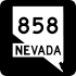 State Route 858 marker