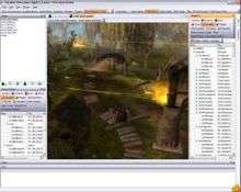 Screenshot of Neverwinter Nights 2 Visual Terrain Editor.