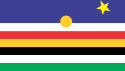 Flag with multicolored bars, sun and star2011 to Present