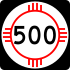 State Road 500 marker