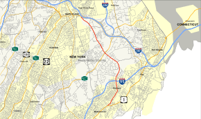 Map of New York State Route 127