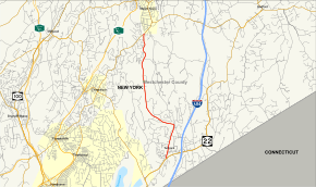 Map of New York State Route 128