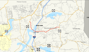 Map of New York State Route 138