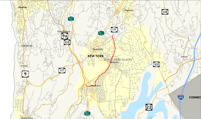 Map of New York State Route 141