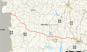 Map of New York State Route 17B