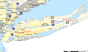 Map of New York State Route 24