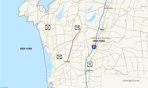 Map of New York State Route 289