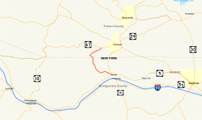 Map of New York State Route 334
