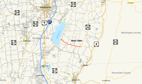Map of New York State Route 423