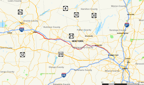 Map of New York State Route 5S