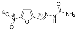 Skeletal formula of nitrofural