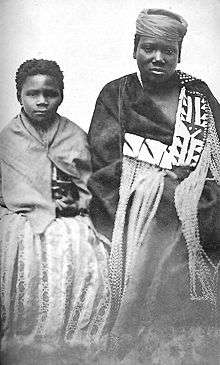 Nongqawuse (right) with fellow prophetess, Nonkos