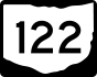 State Route 122 marker