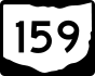 State Route 159 marker