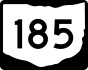 State Route 185 marker