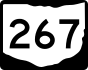 State Route 267 marker