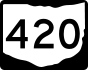 State Route 420 marker