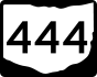 State Route 444 marker