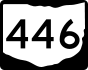 State Route 446 marker