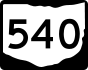 State Route 540 marker