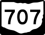 State Route 707 marker