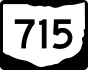 State Route 715 marker