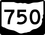 State Route 750 marker