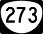 Oregon Route 273 marker