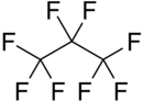 Structural formula of octafluoropropane