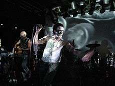 A photo of ohGr performing live in Chicago, 2008.