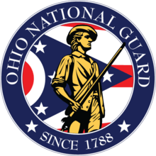 The emblem of the Ohio National Guard