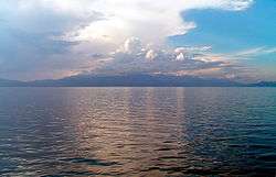 clouds above Lake Ohrid