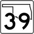 State Highway 39 marker