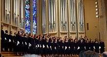 File: St. Olaf Choir singing in Boe Chapel