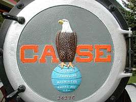 eagle on glob with "CASE"