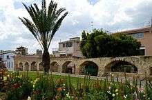 Photo of old city aqueduct in Nicosia