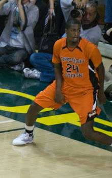 Omari Johnson playing for the Oregon State Beavers