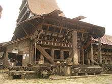 Omo Sebua means the big house. This is a traditional house from South Nias.