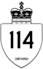 Highway 114 shield