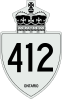 Highway 412 shield