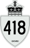 Highway 418 shield