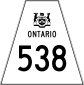 Highway 538 shield