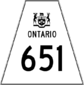 Highway 651 shield