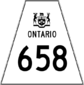 Highway 658 shield