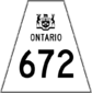 Highway 672 shield