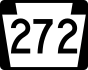 PA Route 272 marker