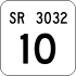 State Route 3032 inventory marker