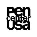 The letters PEN CENTER USA placed vertically to each other