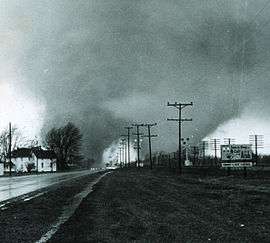 Tornadoes at Dunlap Indiana in 1965